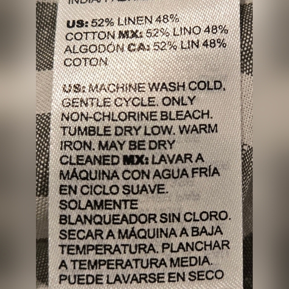 NWOT Chicos Striped Linen Sleeveless Top - Picture 6 of 6